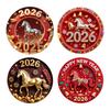 2026 New Year Decorations Magnetic 2D Flat Acrylic Horse Sticker Chinese Animal Refrigerator Magnet For Door Locker Cabinet 8cm
