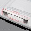 NAIERDI Cabinet Handles Drawer Knobs Aluminum Alloy Wardrobe Door Handle Brushed Pulls Modern Style Furniture Handle 128mm/160mm
