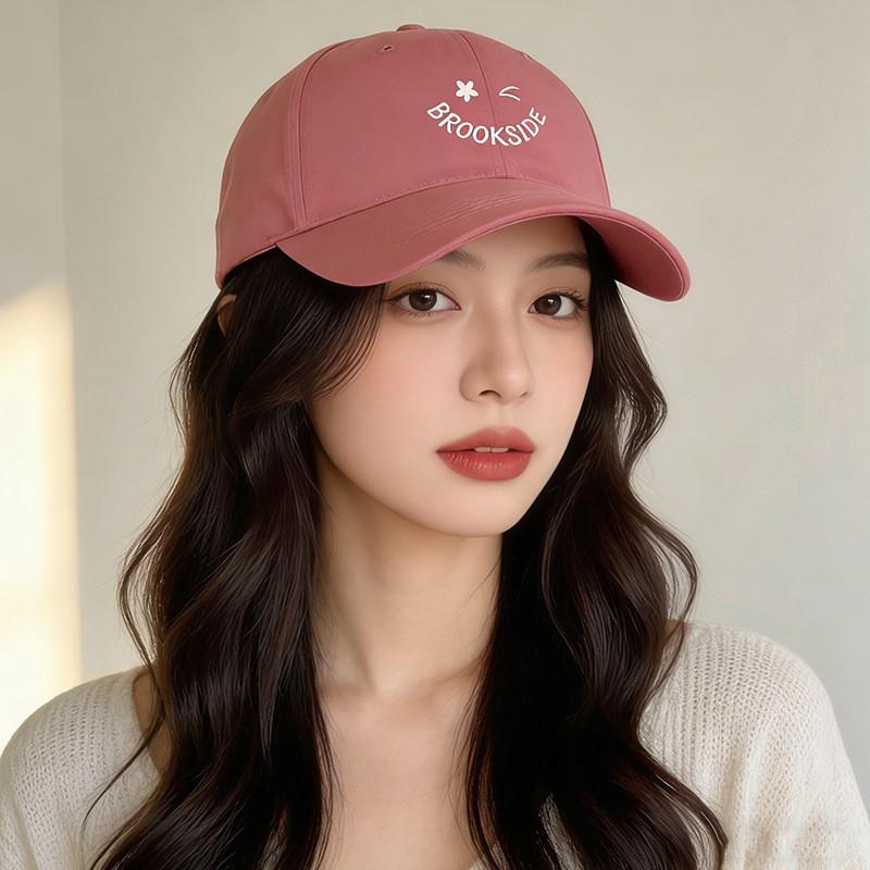Cotton Baseball Cap With Embroidered Letters For Casual Sun Protection Men Women
