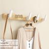 No-Drill Walnut Hook for Entrance or Hallway - Wall-Mounted Clothes & Hat Rack
