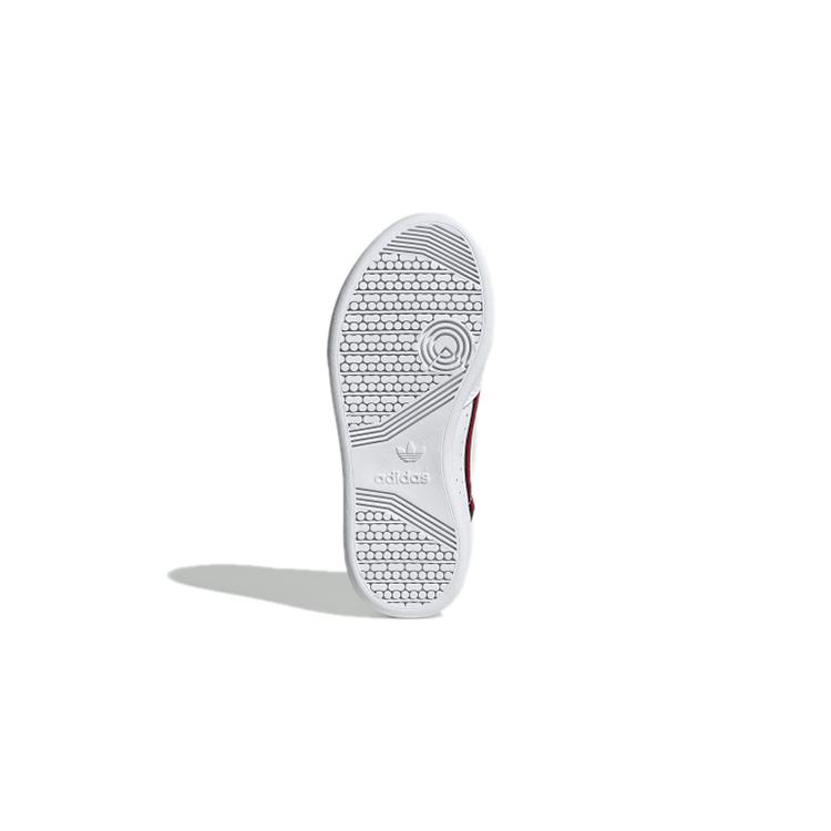 adidas Originals Continental 80 Comfortable Breathable Low Top Kids' Skateboarding Shoes White EH3222