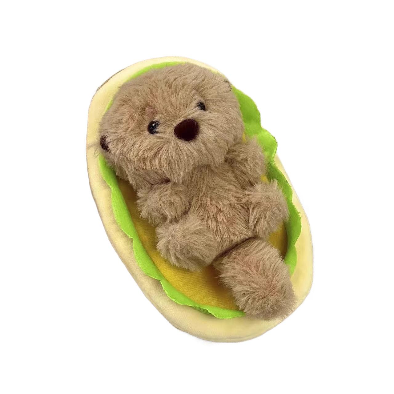 

Cute Sea Otter Plush Toy Soft Kawaii Otter Stuffed Doll Fluffy Adorable Plushie Animal Desk Ornament for Friends Holiday Gift