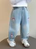Kuromi Girls' Loose Fit Jeans, Spring/Autumn 2025 Fashionable Style