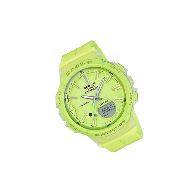 Casio BABY-G series sports series multi-function pedometer sports waterproof quartz movement resin strap Japanese and Korean watch women's BGS-100-9A