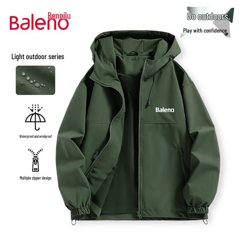 

Baleno Men s Waterproof Outdoor Hooded Jacket 4XL