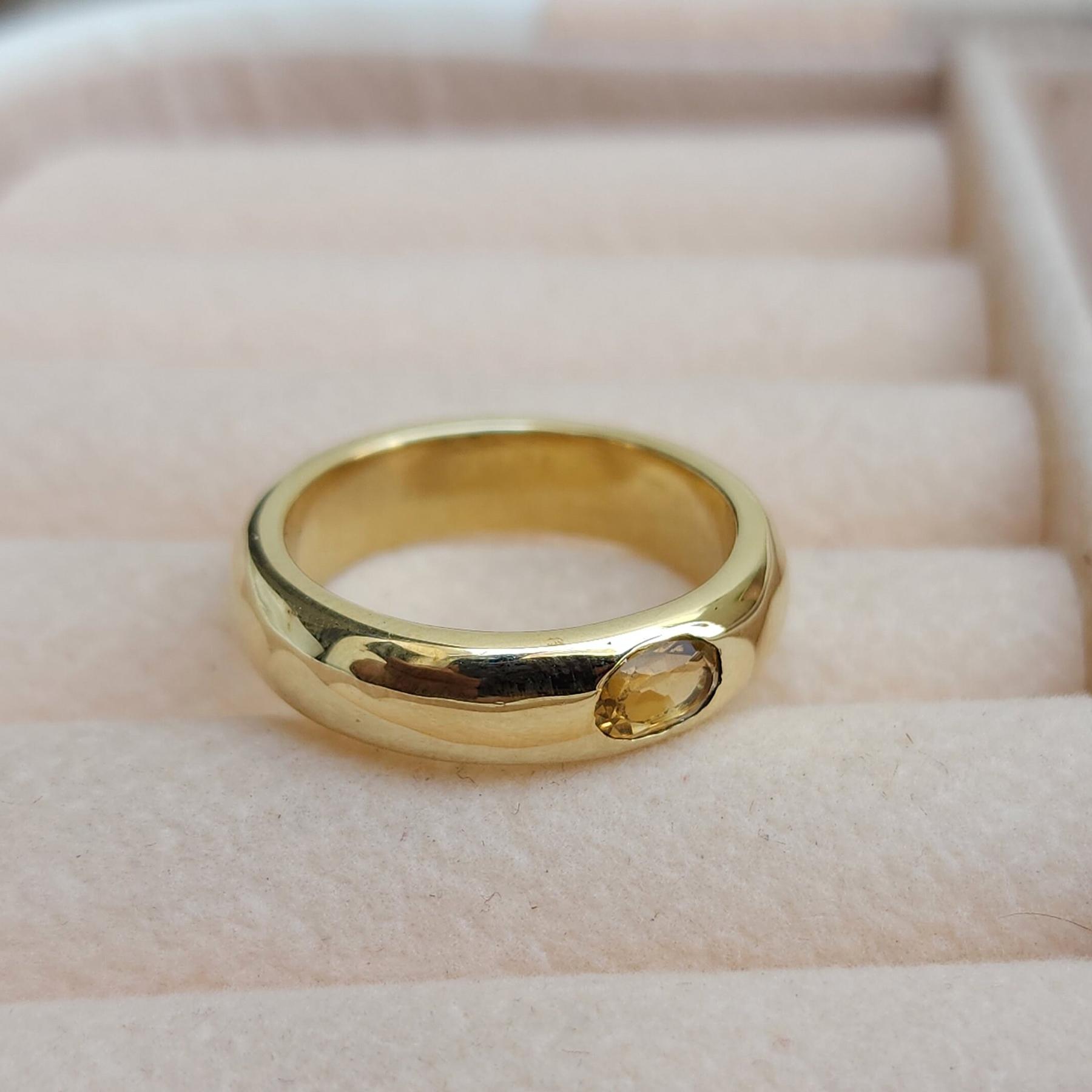 

Yellow Citrine 925 Sterling Silver Yellow Gold Overlay Ring Jewelry, Handmade Birthstone Wedding Band Ring 10 золотий