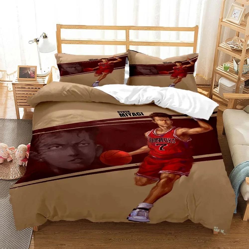 Slam Dunk Expert Digital Printed Polyester Bedding Set for Girls and Boys Bedding Set for Teenagers Bedding Set Gift