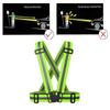 High Visibility Elastic Reflective Vest Belt Fluorescent Green Safety Strap for Night Running Cycling Construction