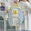 Student Schoolbag Women's Contrast Color Backpack Children's Backpack for Girls
