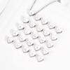 Heart Necklace 26 Letter Heart Choker Heart Initial Necklace for Women Stainless Steel Heart Pendant Letter Necklace Name Gift