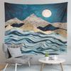 Karda Sunrise Mountain Print Pattern Tapestry Home Living Room Bedroom Wall Decor Backdrop Cloth Tapestry