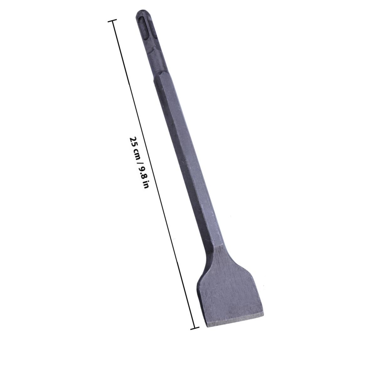 Электрический отбойный бур Высокопрочная молибденовая сталь Плоское зубило для -Плюс Перфоратора Инструмент для сноса Плюс Зубило Black