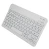 Wireless Bluetooth Keyboard 10in with RGB Backlight Square Keycap for Phone TabletWhite Russian