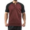 Men's Summer Colorblock Retro Short Sleeve Tops Men's Casual Fashion Tops