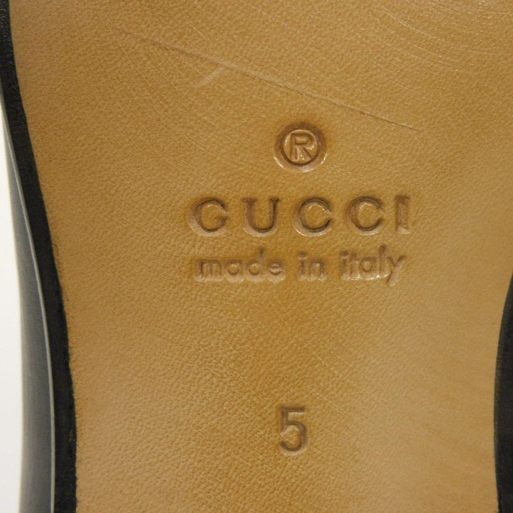 Used 9539 Lace-up Derby Shoes, Calfskin, Size 9.4", 699306, 0F300, 1000, 7902, 5 Interlocking G Chains, Black Men's