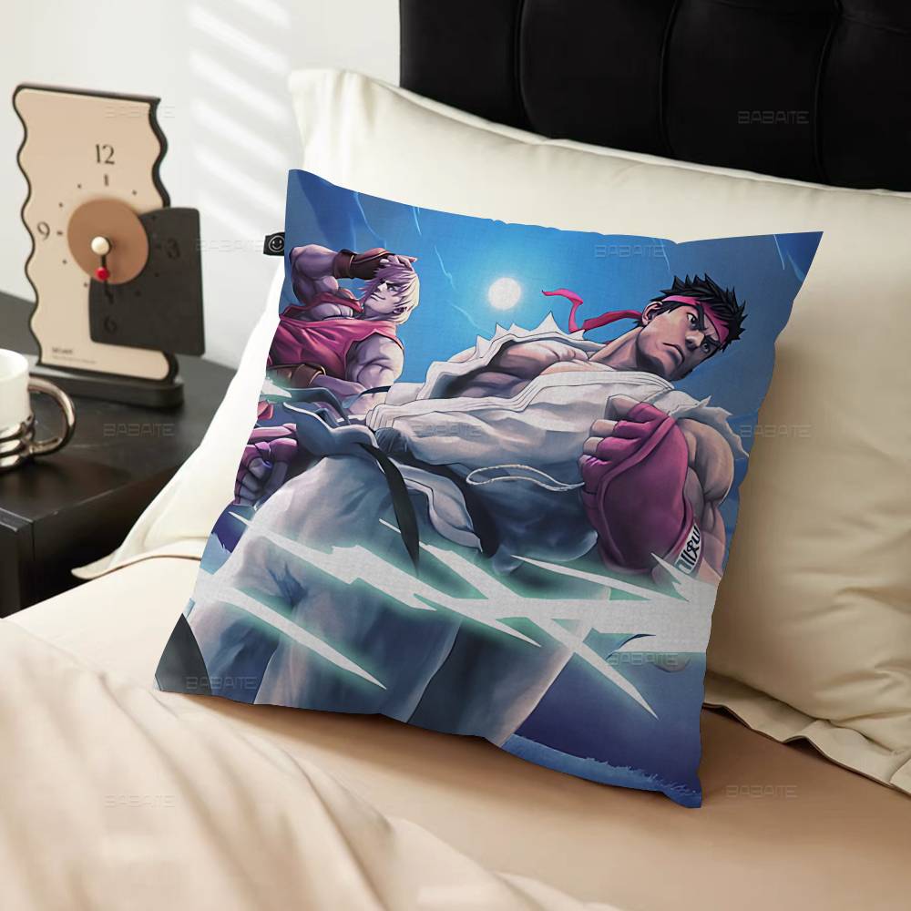 Game S-Street-F-Fighter Maple Design Cushion Cover Happy Autumn Harvest Decor Holiday Decorati Pillow Cover