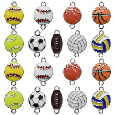 Ciondolo Sportivo Doppio Pendente Retro in Lega Accessorio Gioiello