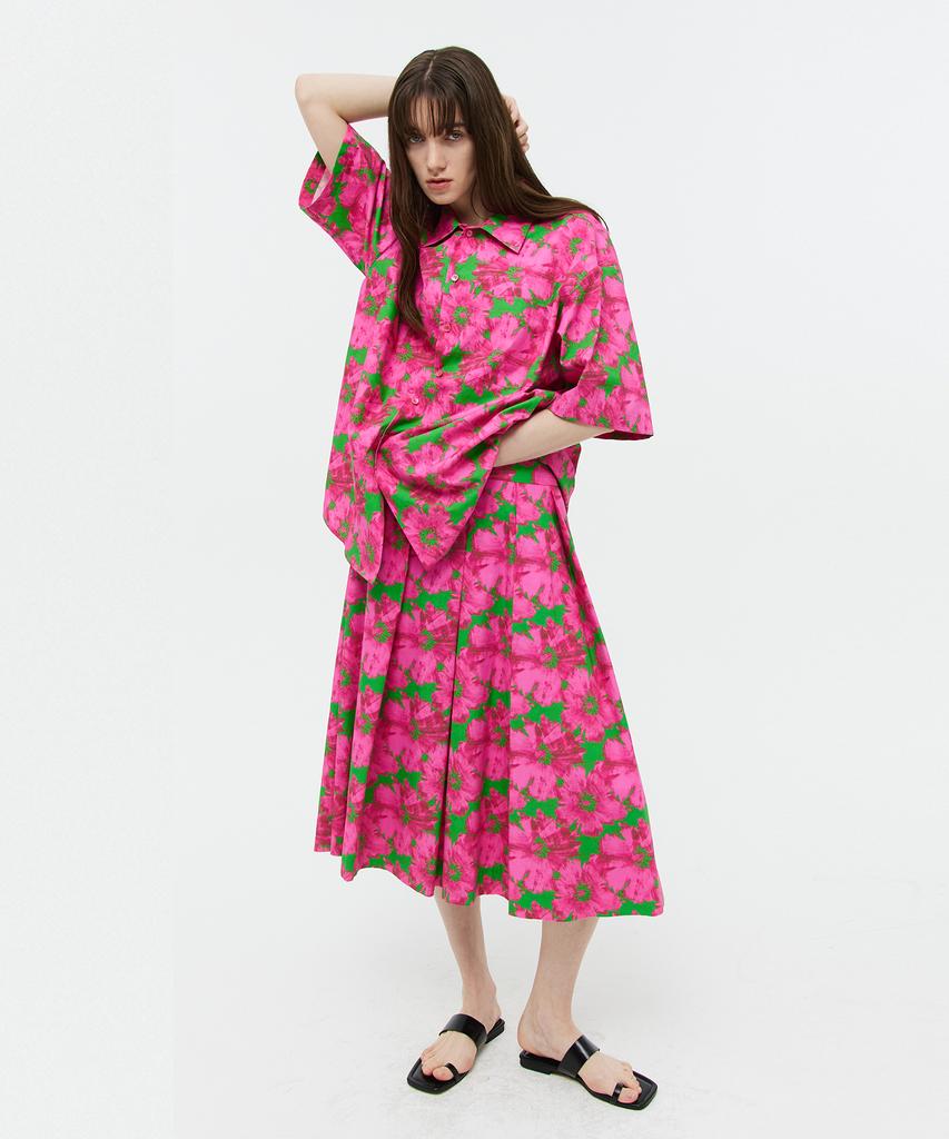 Bedermi Flower Cotton Flare Sk (40S)
