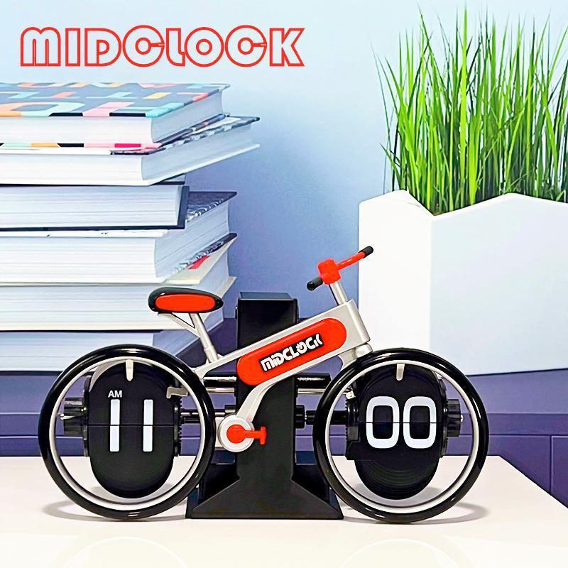 MiaoKe Retro Automatic Walnut Flip Clock: Simple Desktop Decor