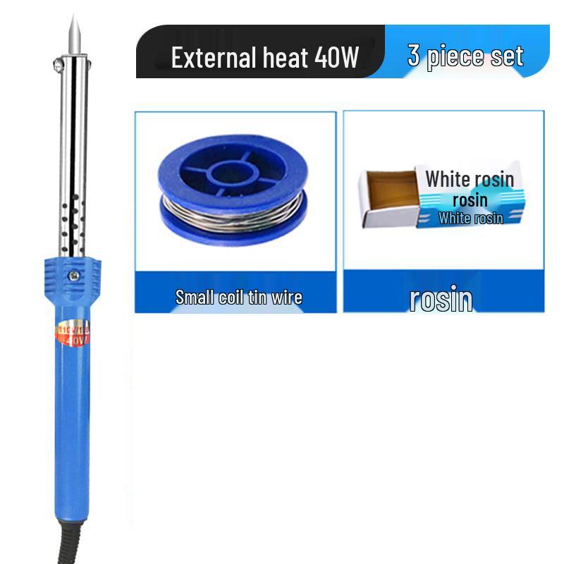 Set Fier de Lipit Electric 40W/60W cu Mâner de Cauciuc Izolat Termic și Unelte, 220V