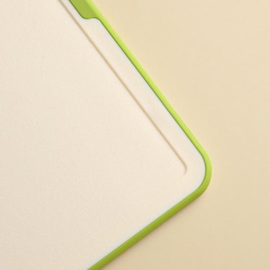 Plastic Cutting Board Set with Stand PP Chopping Boards for Meat Fruit Veggies Non-Slip Dishwasher Safe Space-Saving Kitchen Organizer