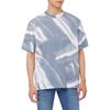 Calvin Klein T-Shirts Men's Blue White Mixed Color Crew Neck Moderate Straight Fit J322987-0IM