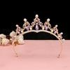 Rhinestone Queen Crown Baroque Vintage Bridal Tiara Cosplay Costume Wedding Hair Accessories  Party