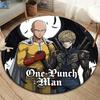 Onepunch Man Round Area Rug Carpet Rug For Living Room Bedroom Sofa Playroom Decor Nonslip Floor Mat