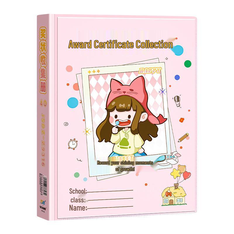 A4 Certificate & Art Collection Book for Kids: Store Awards, Drawings, and Photos. Ideal for Primary Students.