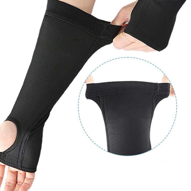 1Pair Volleyball Arm Sleeves With Forearm Pad And Thumb Hole Unisex Outdoor Sports Arm Protectors Sleeve for Men Women