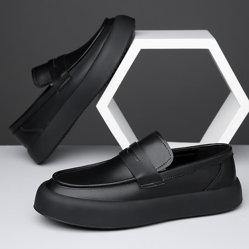 Fashion Handmade Men's Business Loafers Casual Shoes New Arrival Leather Slip On Footwear Office Leisure Man Driving Shoes Driving Flats