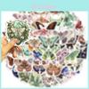 Adorable Style 50-piece Assorted Butterfly Stickers For Diy Waterproof Decoration Wholesale Pack