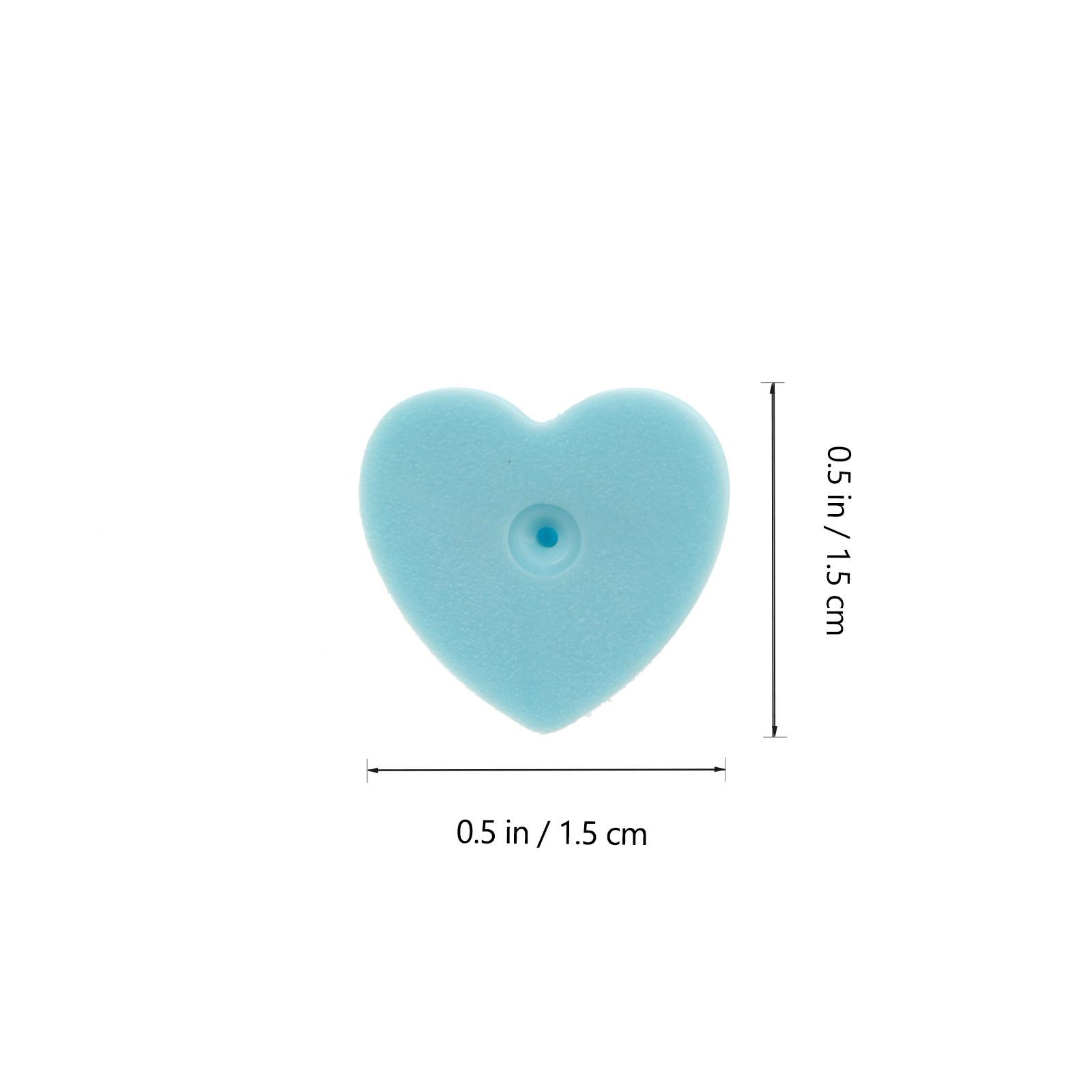 

100Pcs Heart Shape Rubber Pin Backs Durable Brooch Clasps Replacement Pin Back for Lapel Pins Badges Tie Tacks DIY Crafts синій