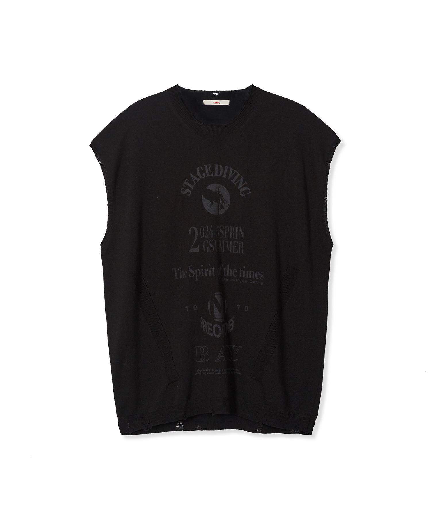 Mmic Mossing Sleeveless Black L
