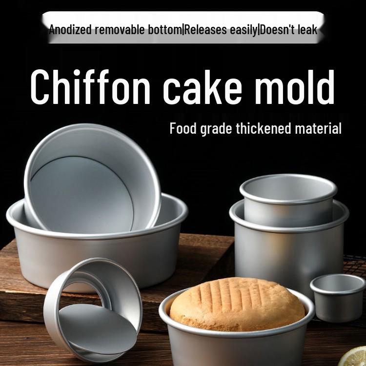 Chiffon Runde Kuchenform Set: 6 & 8 Zoll Backformen für Ofen und Dampfbrot