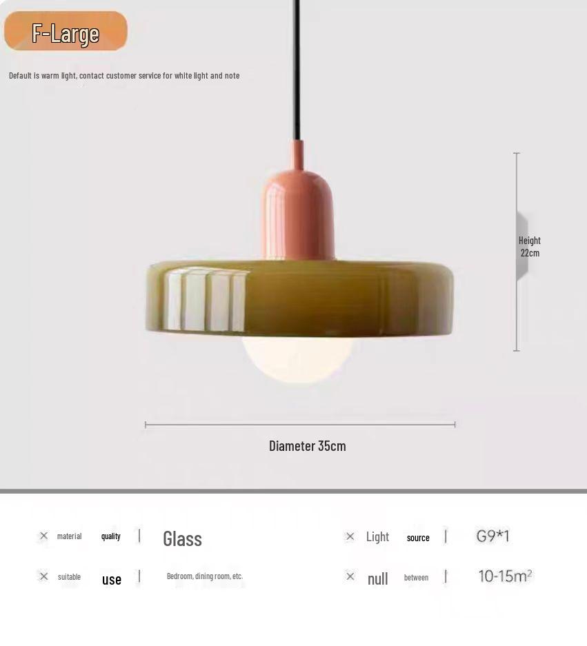 

Винтажный подвесной светильник из зеленого стекла в стиле Мемфис - Современная прикроватная люстра в стиле Баухаус Warm Light