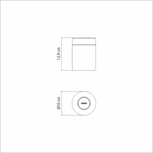 TRAMONTINA Airtight Food Storage Container (Glass Container with Stainless Steel Lid) 0.7L, Prezza, Heat-Resistant Glass