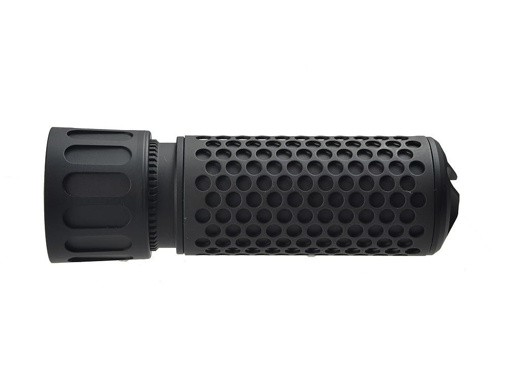 MADBULL KAC QDC CQB Airsoft Dummy Suppressor, Reverse Thread, Black, K03-002BKCCW