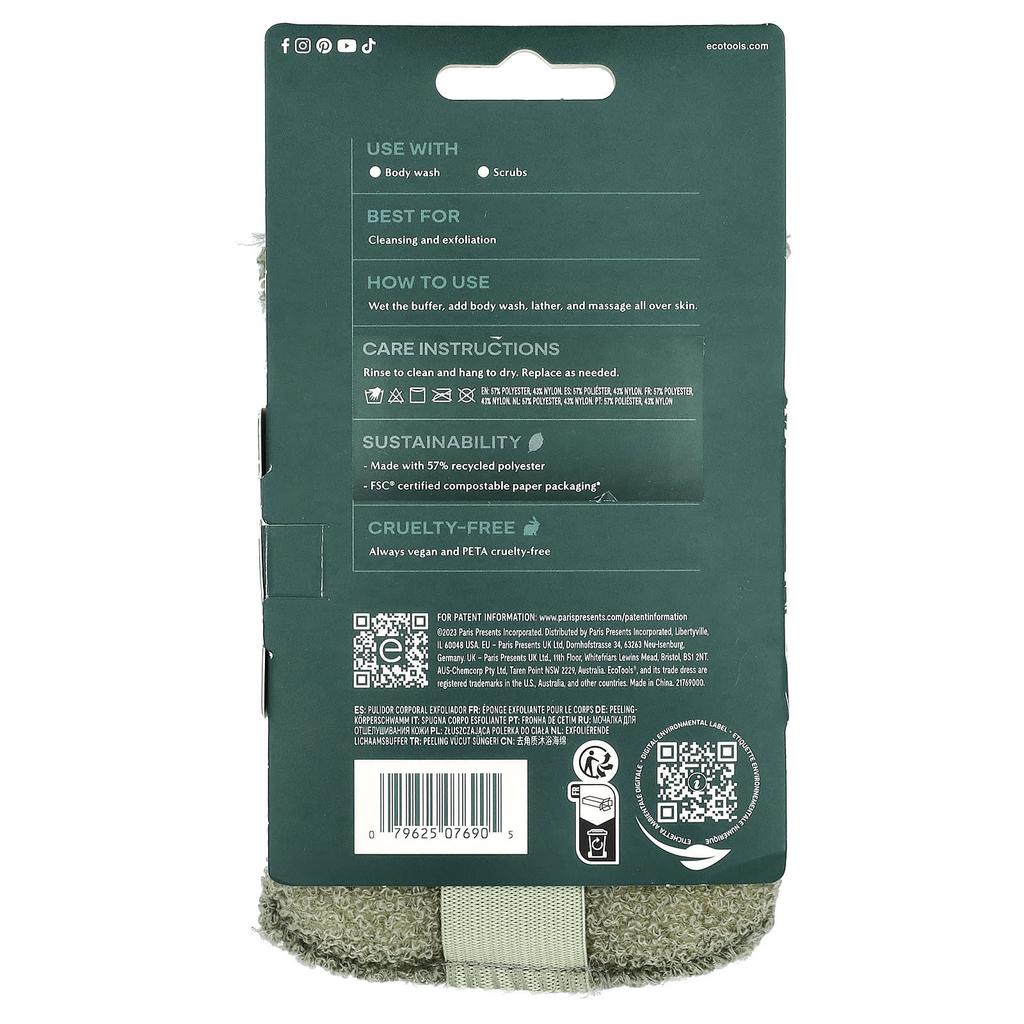 ecotools Peeling Körper-Buffer, 1 Buffer