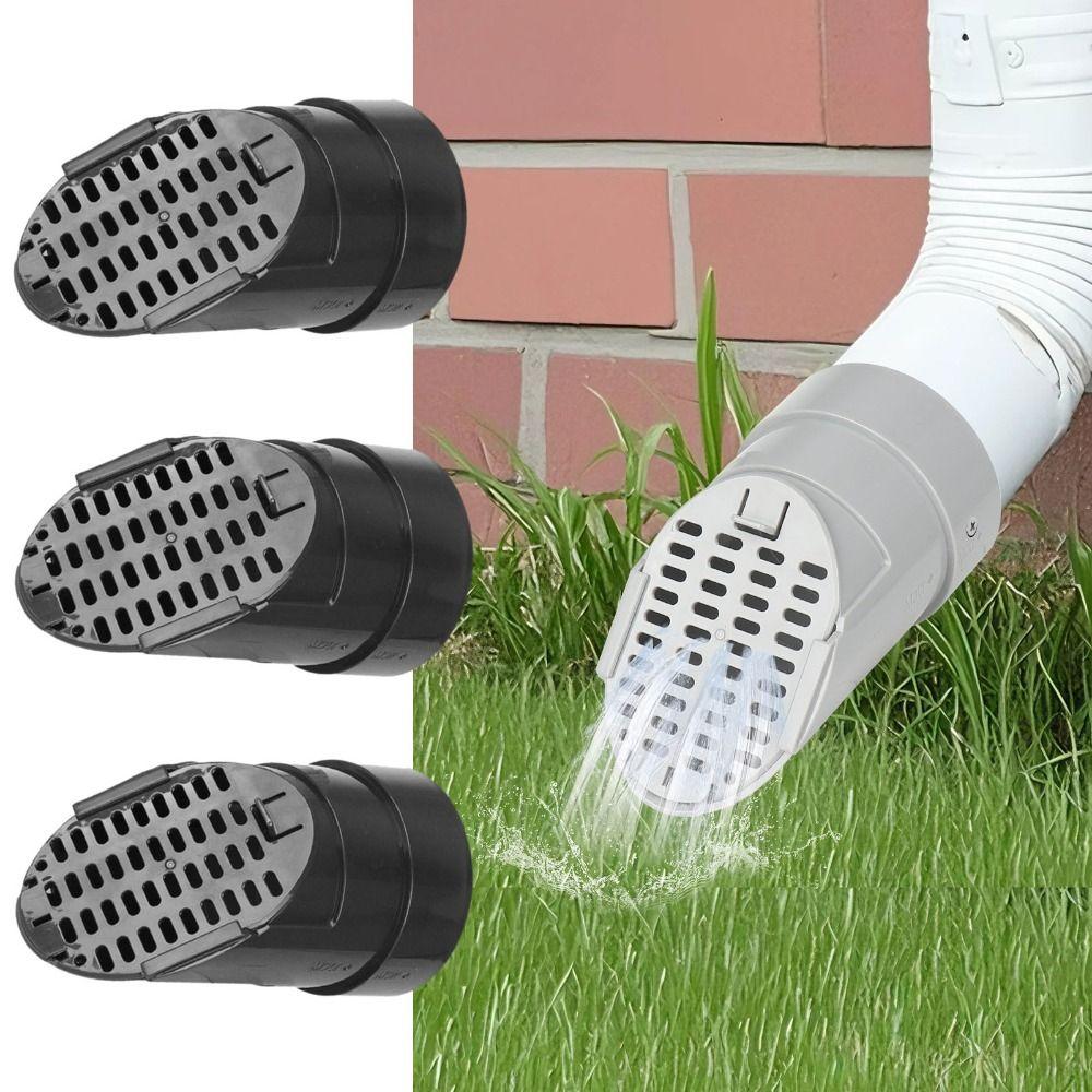 Heavy Duty Round Drain Pipe Cover Anti-Clog Durable Rainwater Filter Net Insect Prevention Adjustable Fit