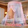 Summer New Luxury Mosquito Net Princess Elegant Bedding Curtains Dome Hanging Bedding Canopy Two-color Anti Insect Tent