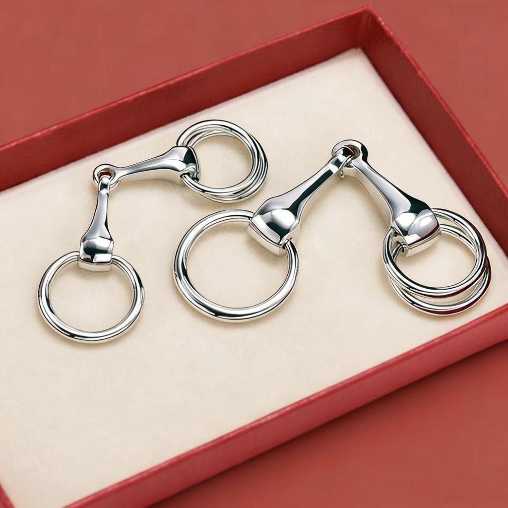 Korean Fashion Rotating Horsebit & Horseshoe Scarf Buckle Accessory