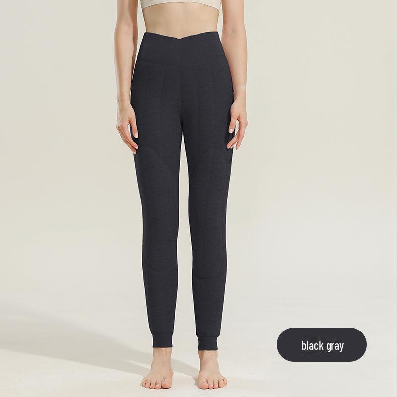Women's 100% Wool Quilted Warm Pants, Plus Velvet, Thickened for -20°C Winter, Ideal for Knee and Waist in Northeast China.