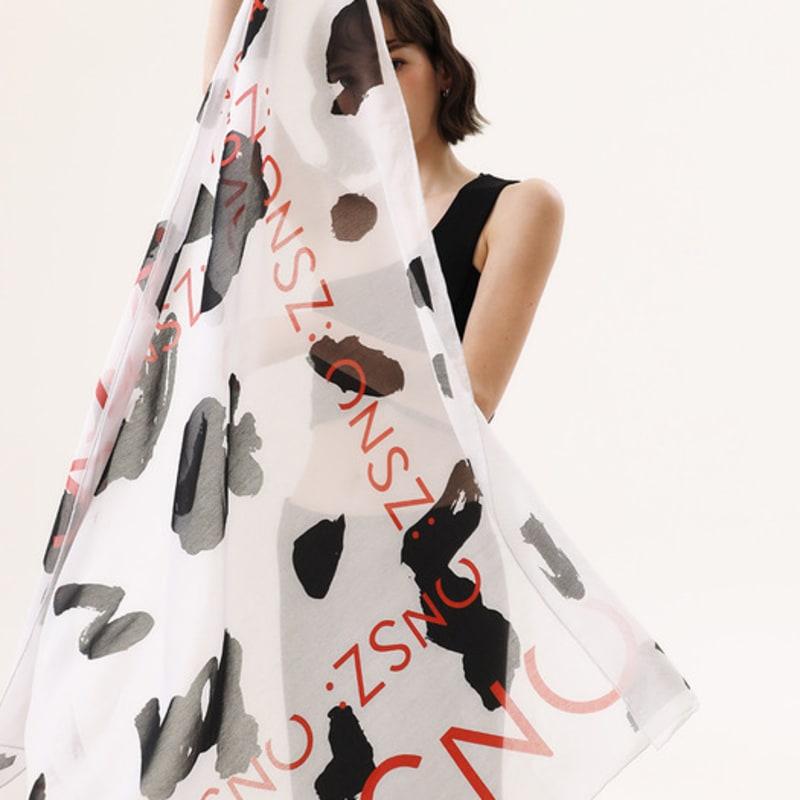 ONSZ brush stroke and logo scarf