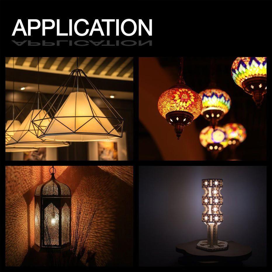 4er-Pack ultrahelle E12/E14 LED-Filamentlampen, 220 V AC, 2 W/4 W, 360°-Abstrahlwinkel, ersetzt 40-W-Halogen-Kronleuchter