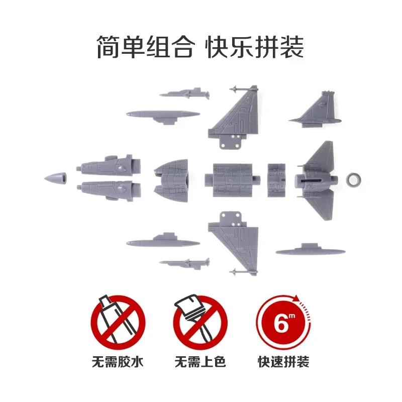 1/144 4D Assembly Airplane Mi24 Helicopter FC-1 J10 US Thunderbolt Fighter Reconnaissance Plane Transporter Military Toy