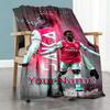 Arsenal Personalized Text Blanket Cozy Customizable Blanket Durable Comfort Throw For Chair Seaside Bedding Bed Four Seasons Universal