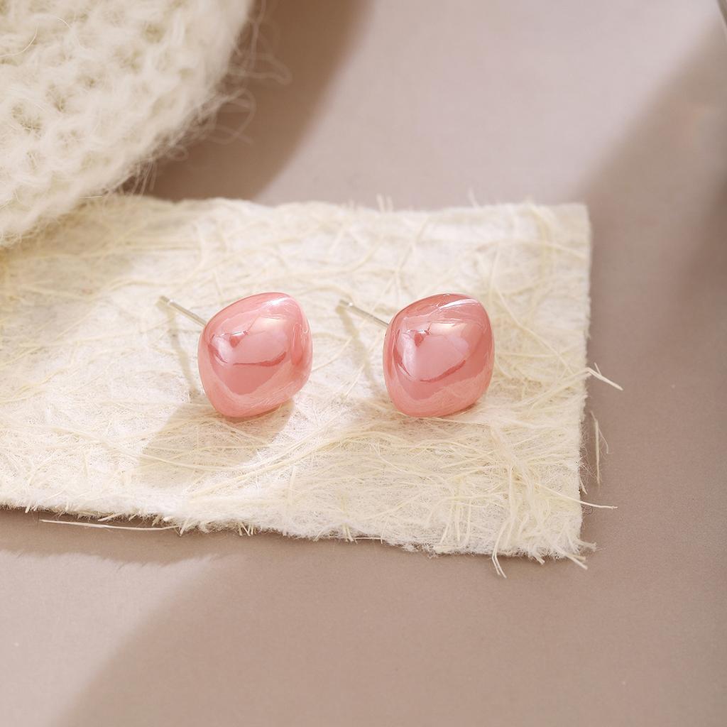 Sweet And Simple Small Jelly Bean Pearl Stud Earrings For Women, Light Luxury And High-End Personalized Earrings In Autumn And Winter