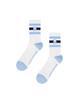 ROND&DÉMARRER [Unisex] Color Block R Embroidery Mid-Calf Socks (Sky Blue)