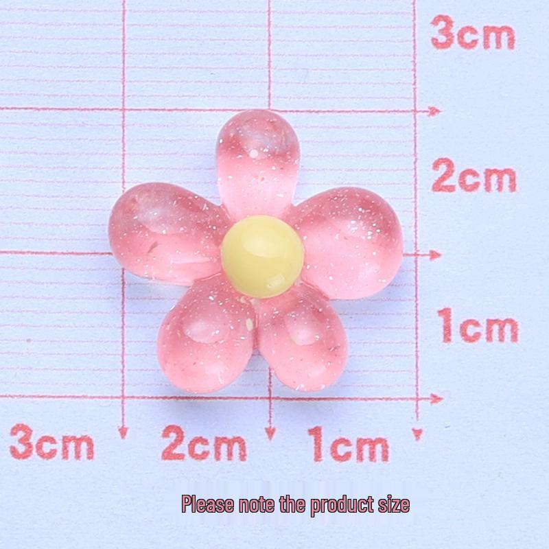 Ice-Clear Fine Glitter Flower Resin Fridge Magnet & DIY Phone Case Craft Supplies